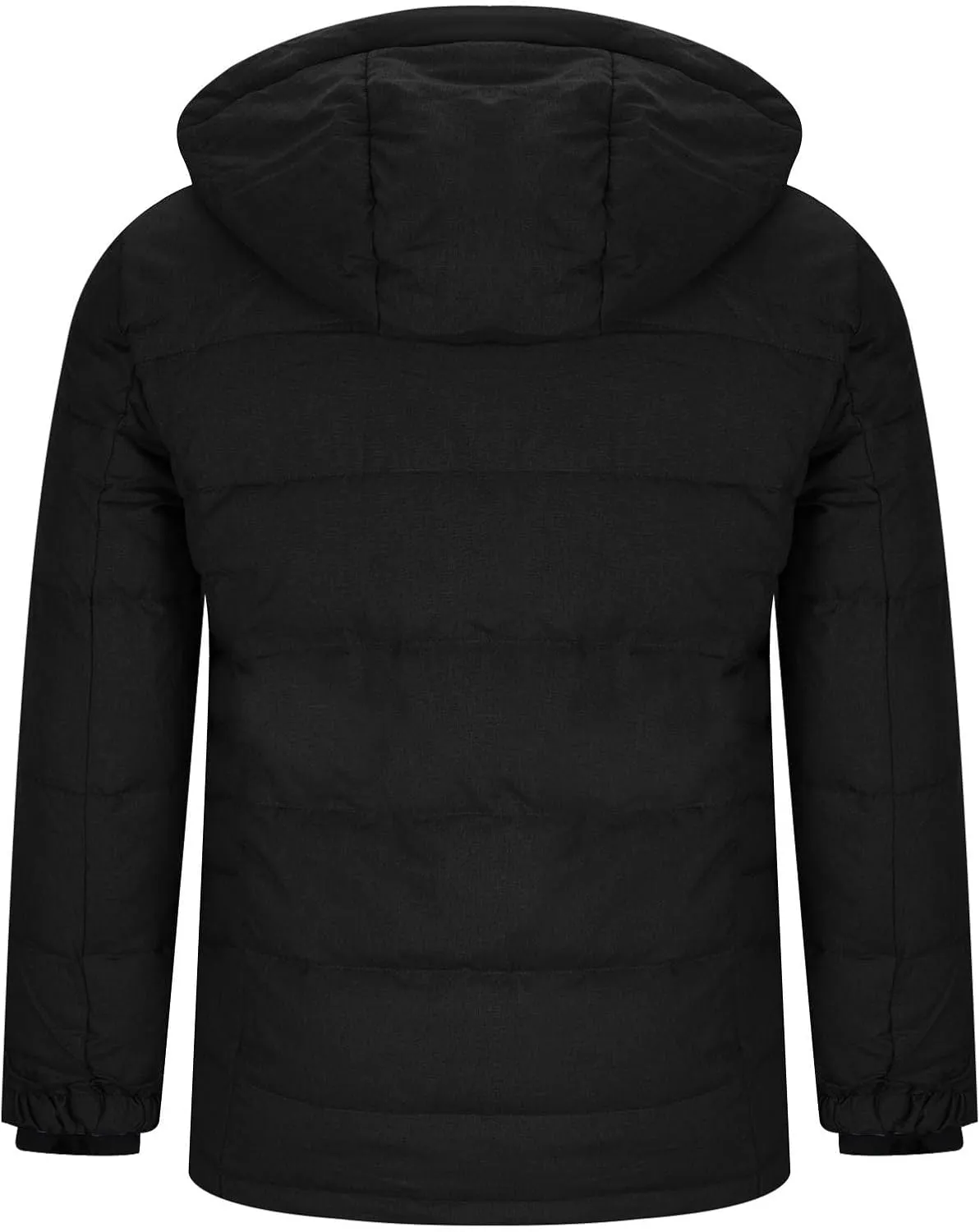 Men's Winter Hooded Down Coats Warm Puffer Jacket Cotton Padded Waterproof Outerwear with Pockets