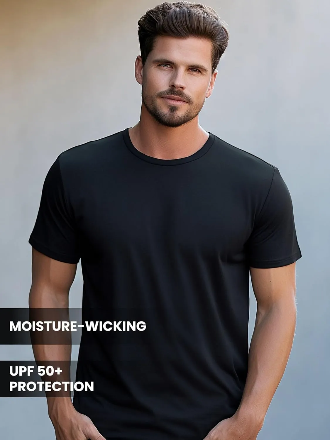 Merino Wool T-Shirt Mens - Short Sleeve Merino Wool Shirts for Men Sport Lightweight Thermal Base Layer Hiking Tshirt