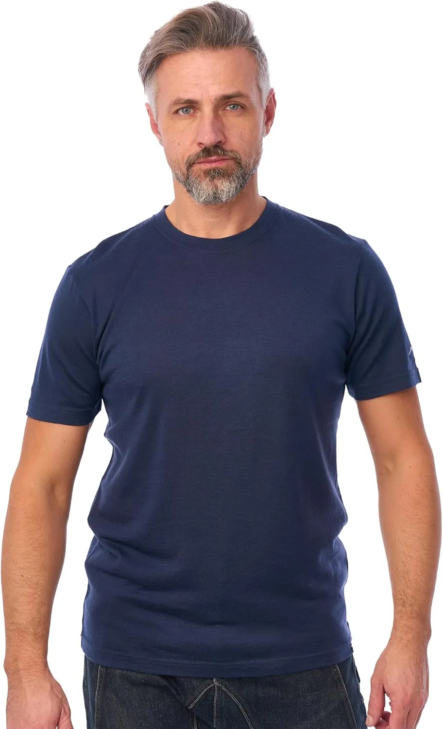Merino Wool T-Shirt Mens - Short Sleeve Merino Wool Shirts for Men Sport Lightweight Thermal Base Layer Hiking Tshirt