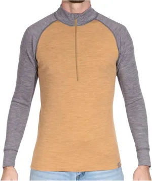 MERIWOOL Mens Base Layer 100% Merino Wool Midweight 250g Half Zip Sweater for Men