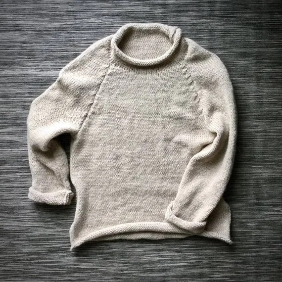 “Morning haze” –Soft creamy Alpaca Wool Sweater | VÉJA