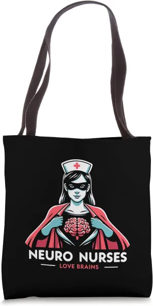 Neuro Nurses Love Brains Doctor Medicine Zombie Tshirt Tote Bag
