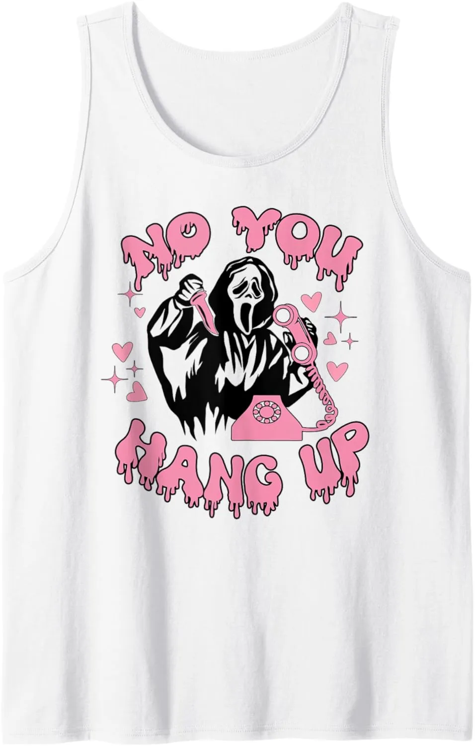 No You Hang Up Halloween Death Calling Tank Top