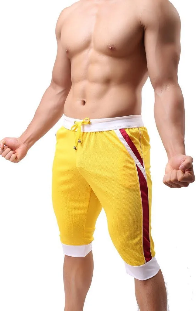ONEFIT Men's Fashion Sports Pants Summer Thin Section Pants Capri Pants Shorts