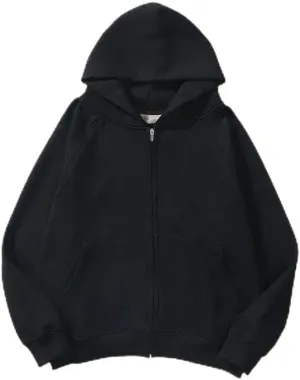 Othello Goods UG Plain Zip-Up Hoodie, Classic Drop Shoulder Design, Solid Color, Oversized Fit, Best Hoodies for Women