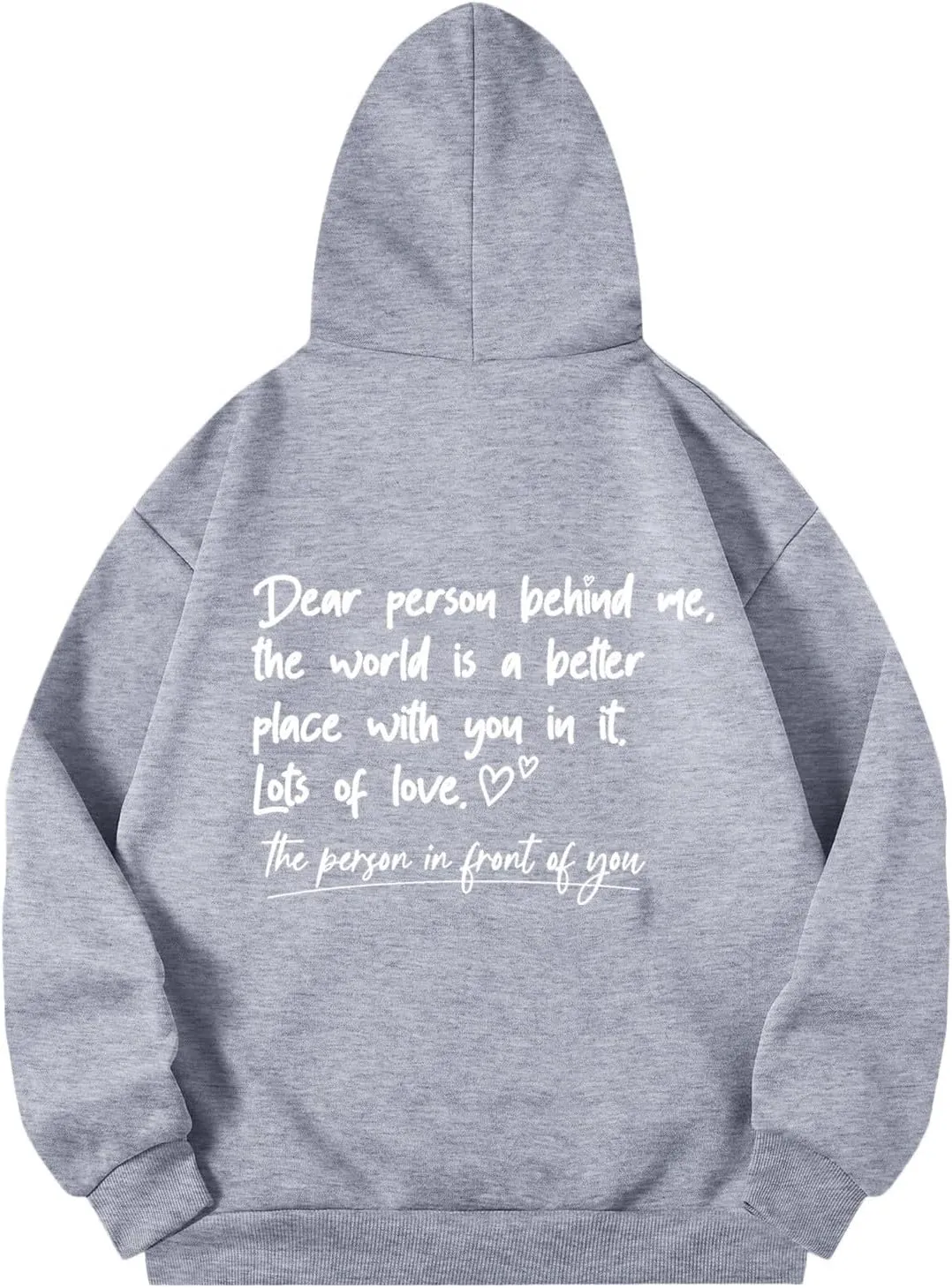 Oversized Hoodies for Women Fleece Casual Long Sleeve Letter Graphic Print Hoodie Sweatshirts Drawstring Pullover Pocket