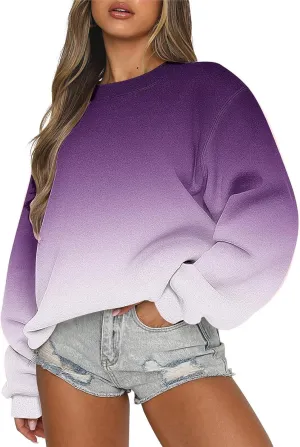 Oversized Sweatshirt For Women Casual Long Sleeve Crewneck Pullover Tops Cute Fall Fashion y2k Clothes Teen Girls