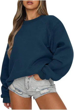 Oversized Sweatshirt For Women Casual Long Sleeve Crewneck Pullover Tops Cute Fall Fashion y2k Clothes Teen Girls
