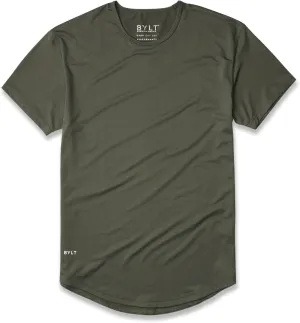 Performance Drop-Cut Men's T Shirt  Athletic Drop Cut Crewneck Tee  Moisture Wicking, Quick-Dry, Tapered Fit