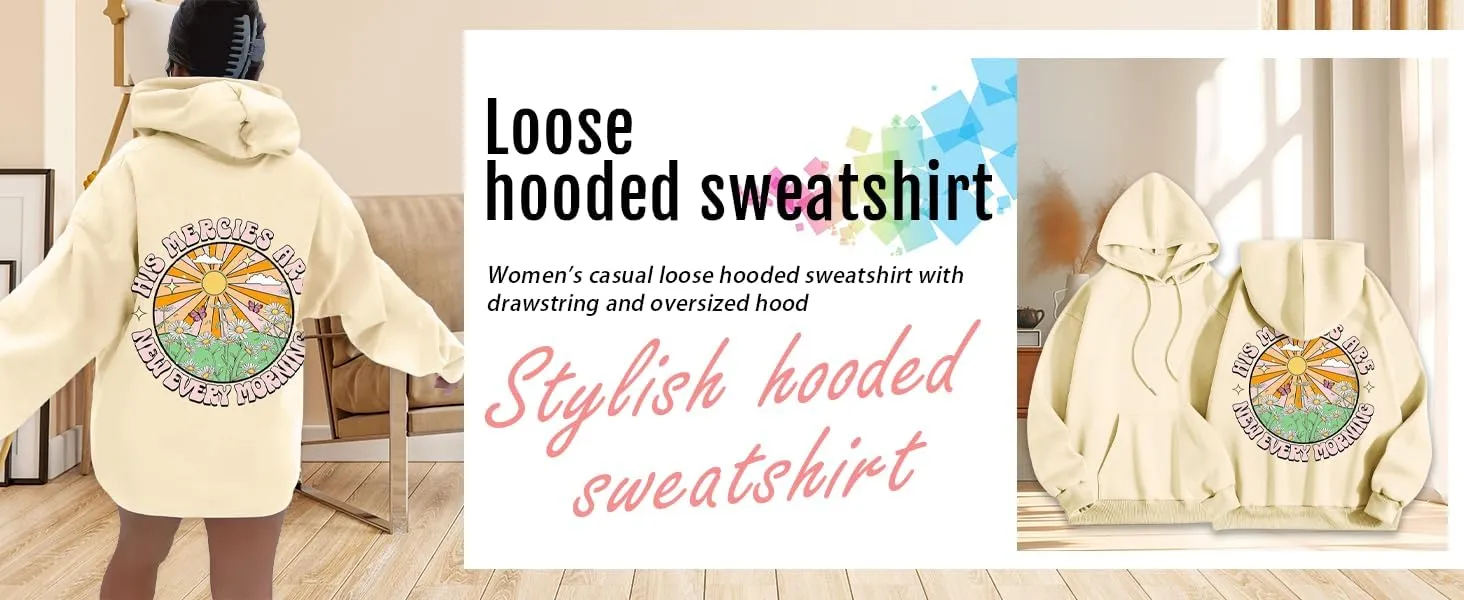 Pink Palm Puff Hoodie Letter Print Y2k Sweatshirt Trendy Preppy Sweatshirts for Teen Girls Cute Clothes