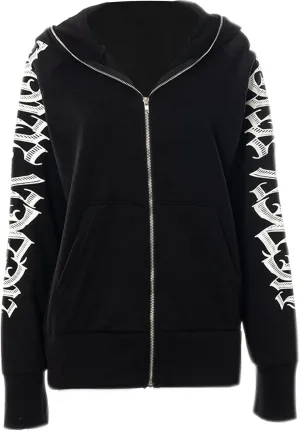 Pink Spider Full Zip Hoodie Y2k Rhinestone Skull Streetwear Skeleton Hoodies Goth Grunge Oversized Jacket