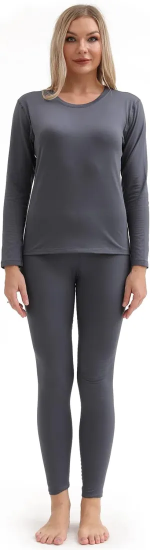 PISIQI Thermal Underwear Women Ultra-Soft Long Johns Set Base Layer Skiing Winter Warm Top & Bottom