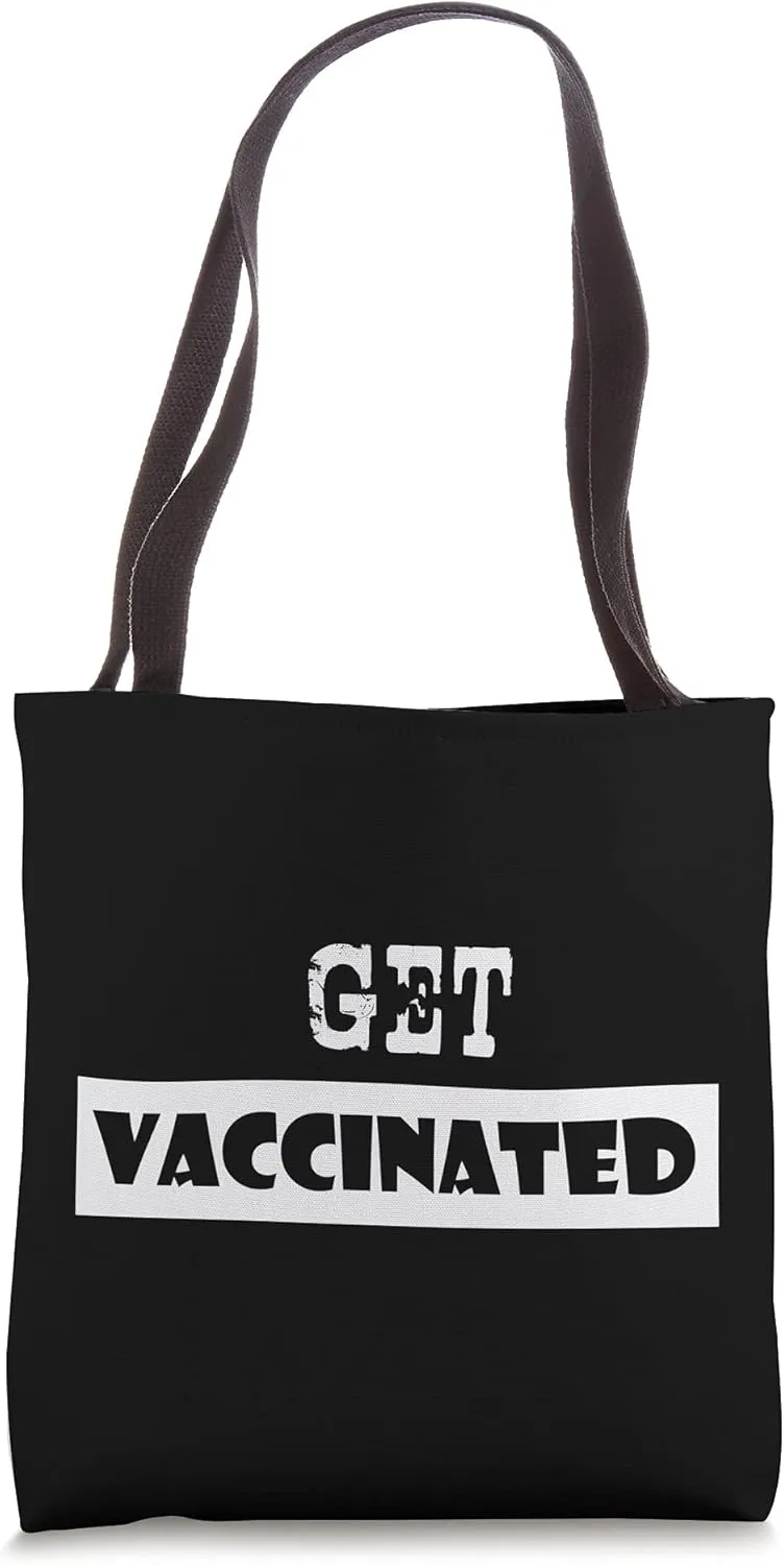 Pro Vaccinated Tshirts Cool Humor Doctor Nurse Vaccinated Tote Bag