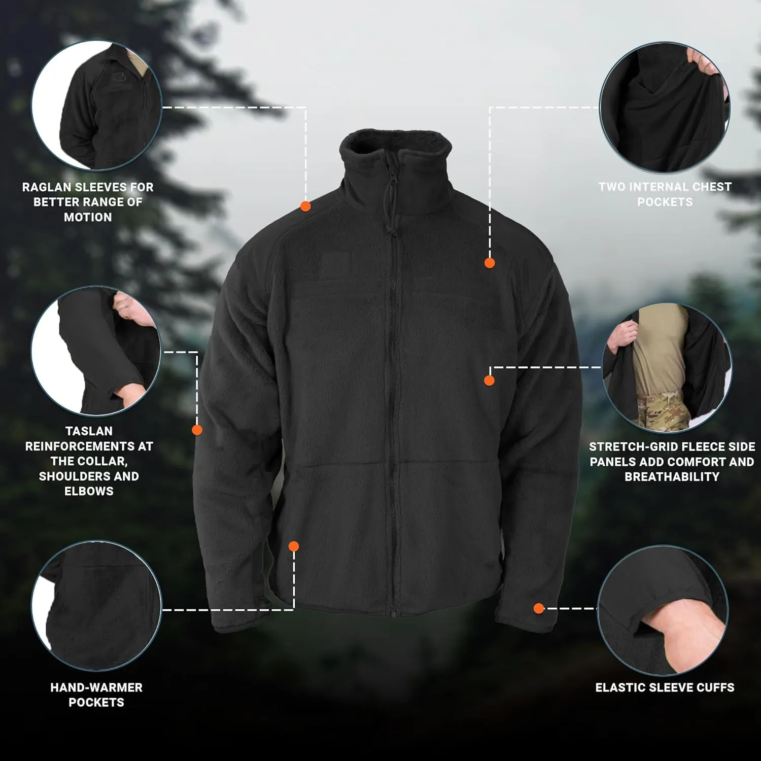 Propper Gen Iii Jacket 100% Poly Fleece