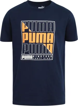 PUMA Boys' T-Shirt - Cat Logo T-Shirt for Boys - Athletic Crewneck Short Sleeve Tee (S-XL)