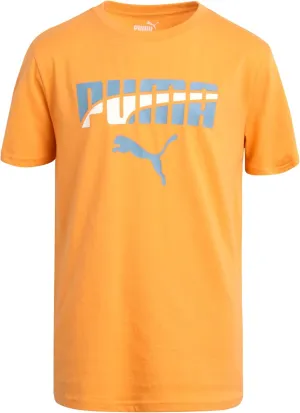 PUMA Boys' T-Shirt - Cat Logo T-Shirt for Boys - Athletic Crewneck Short Sleeve Tee (S-XL)
