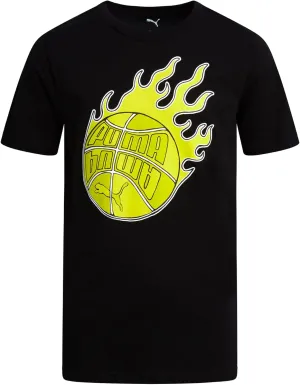 PUMA Boys' T-Shirt - Cat Logo T-Shirt for Boys - Athletic Crewneck Short Sleeve Tee (S-XL)