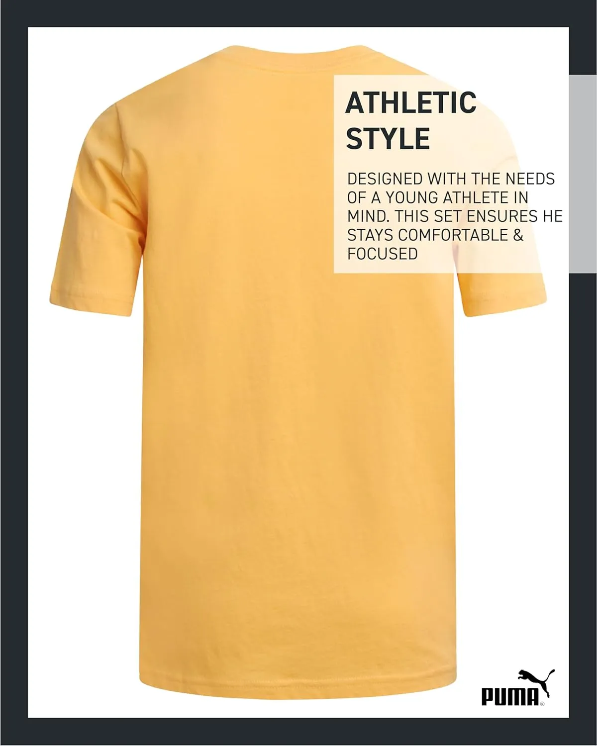 PUMA Boys' T-Shirt - Cat Logo T-Shirt for Boys - Athletic Crewneck Short Sleeve Tee (S-XL)