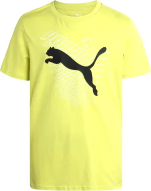 PUMA Boys' T-Shirt - Cat Logo T-Shirt for Boys - Athletic Crewneck Short Sleeve Tee (S-XL)