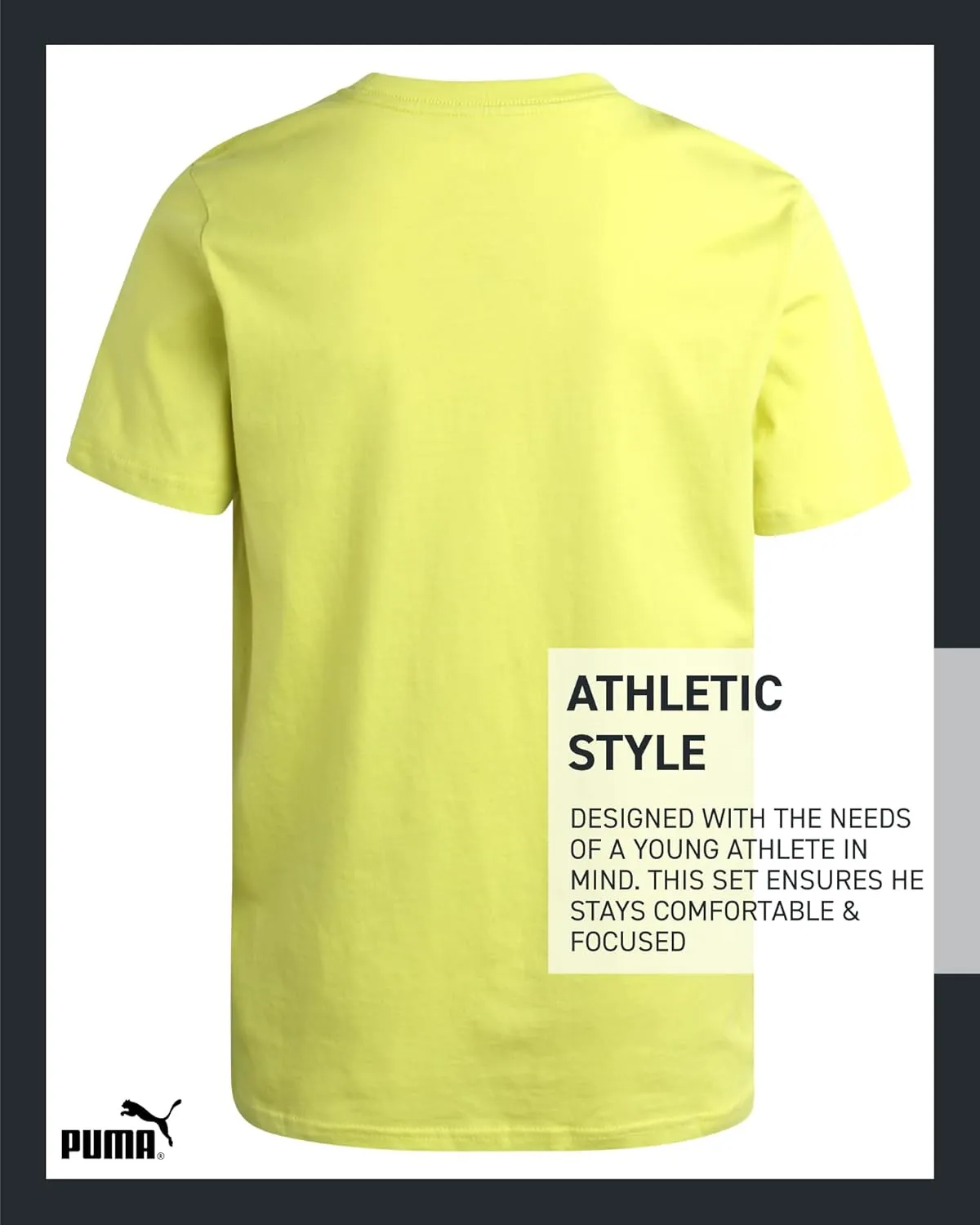 PUMA Boys' T-Shirt - Cat Logo T-Shirt for Boys - Athletic Crewneck Short Sleeve Tee (S-XL)