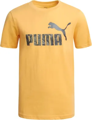 PUMA Boys' T-Shirt - Cat Logo T-Shirt for Boys - Athletic Crewneck Short Sleeve Tee (S-XL)