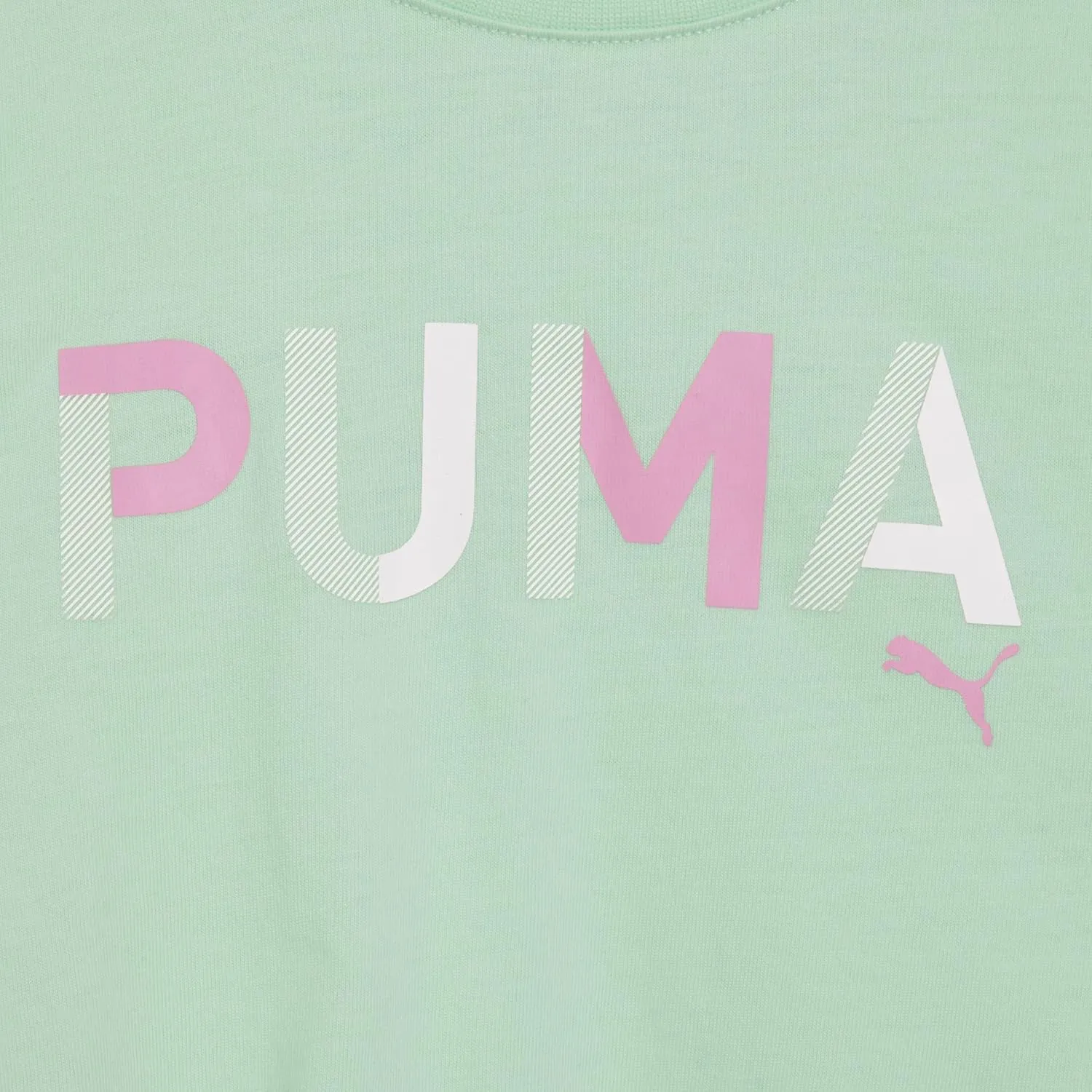 PUMA Girls Short Sleeve T-shirt & Capri Legging Set