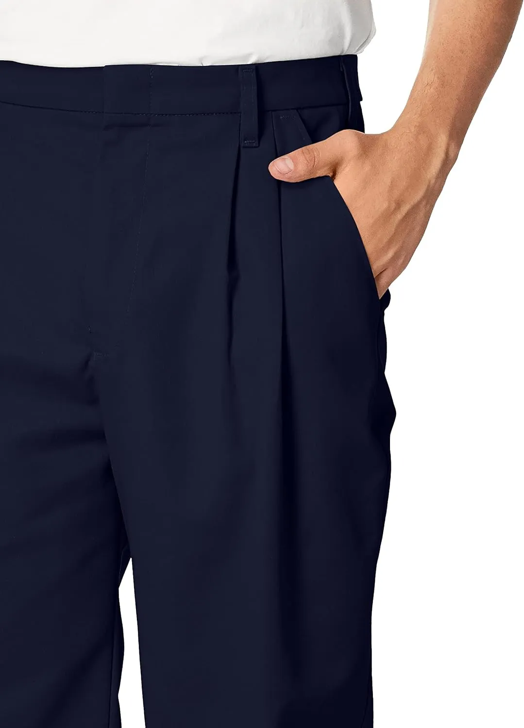 Red Kap Men's Executive Double Pleated Twill Work Slacks