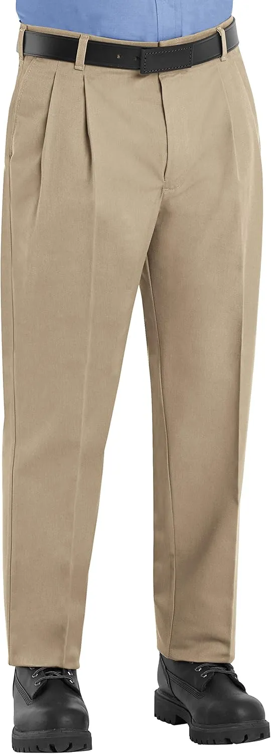 Red Kap Men's Executive Double Pleated Twill Work Slacks