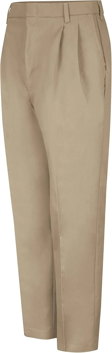 Red Kap Men's Executive Double Pleated Twill Work Slacks