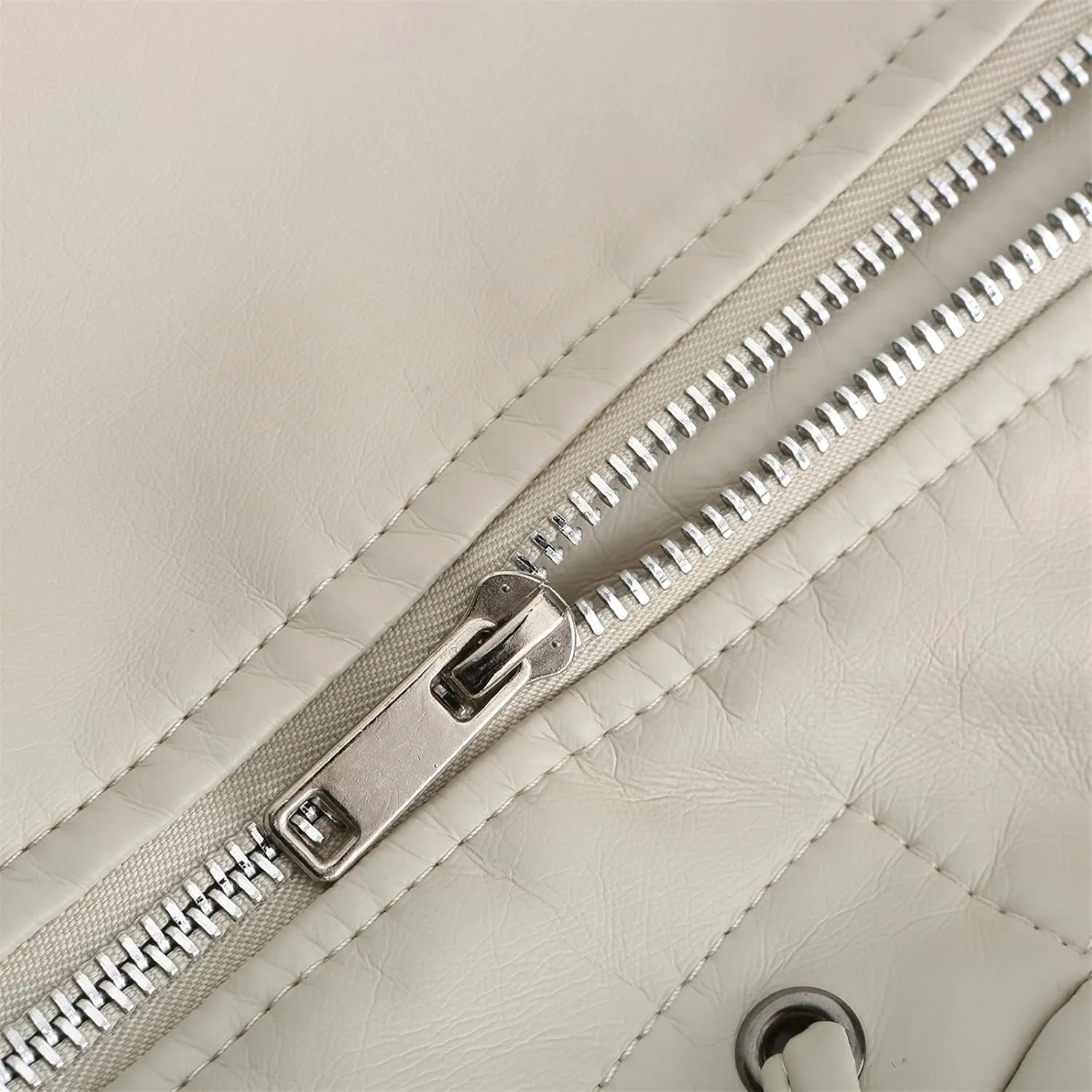 Red Leather Jacket Stand-Up Collar Zipper Stitching Solid Color Jacket Winter Jackets for Women Leather Jacket