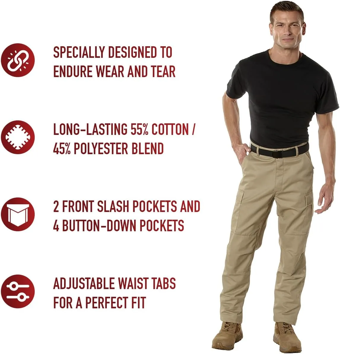 Rothco Camo Tactical BDU Pants Camo Cargo Pants