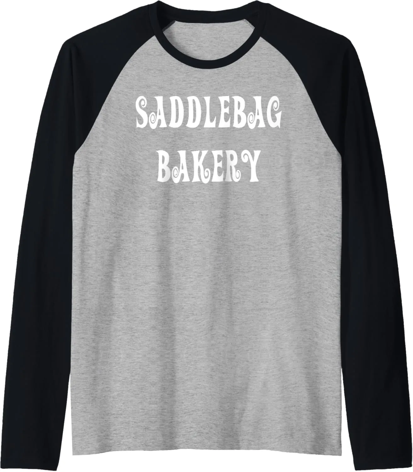 Saddlebag Bakery Old West Raglan Baseball Tee