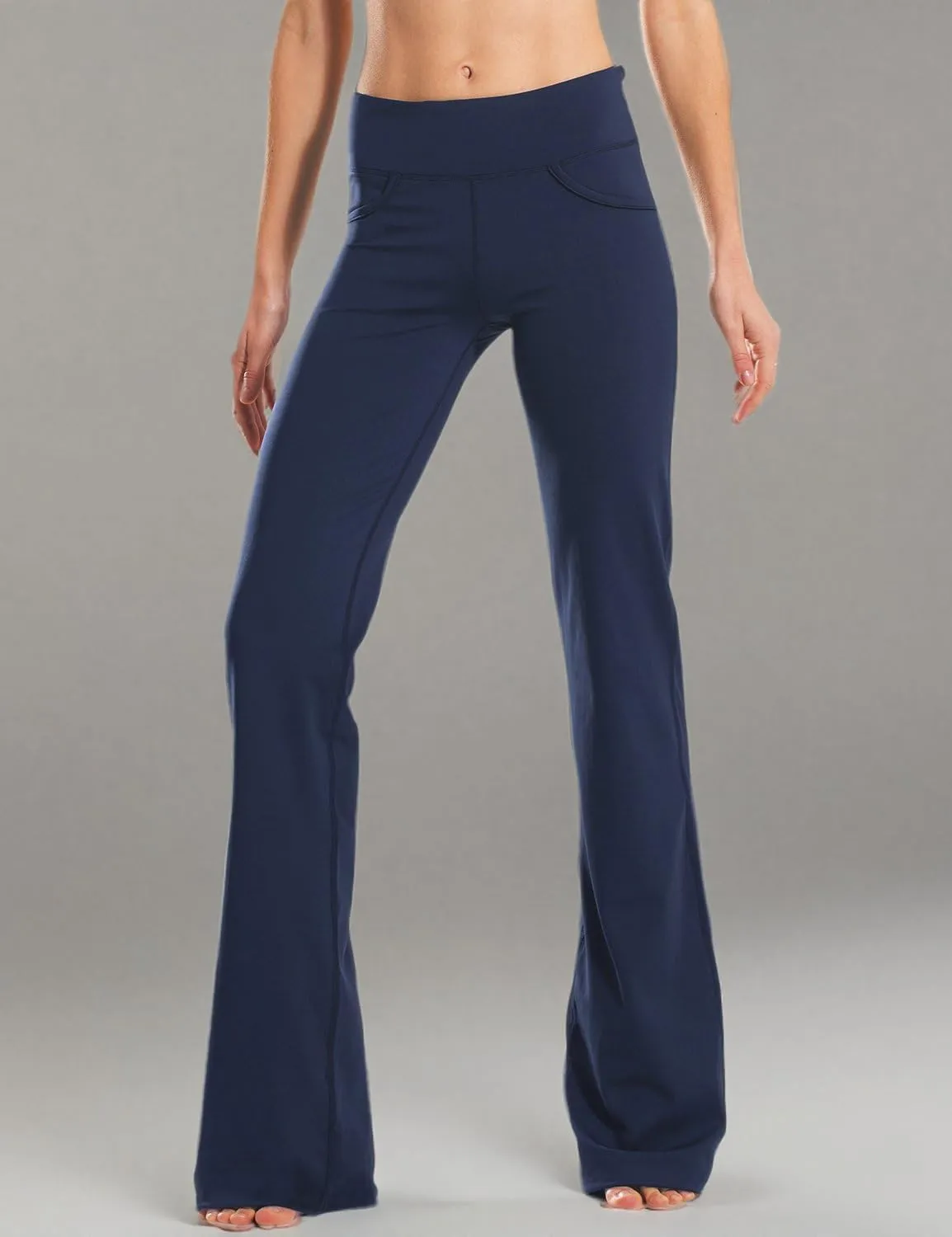 Safort 28" 30" 32" 34" Inseam Regular Tall Bootcut Yoga Pants Flared Leg Dress Pants with Pockets for Casual