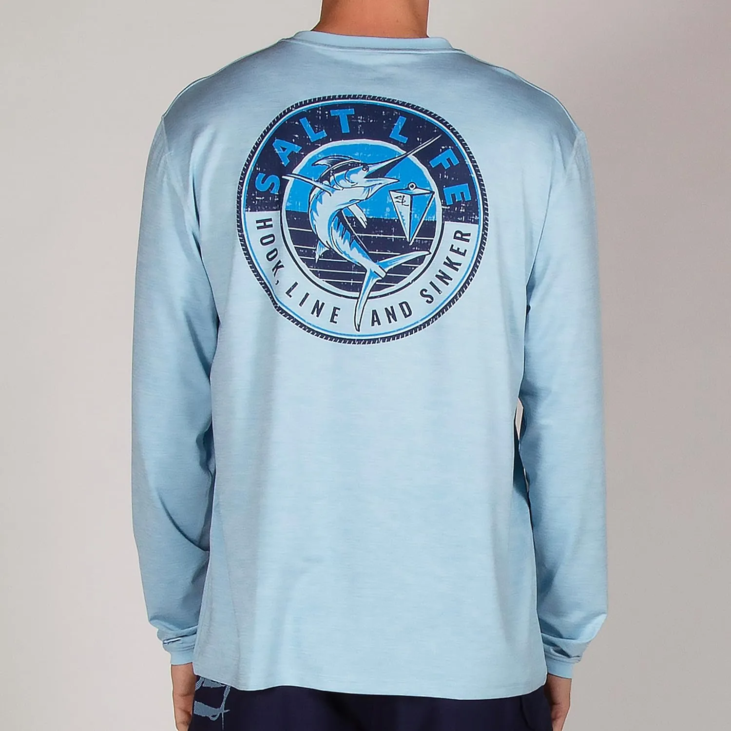 Salt Life Men's Marlin Sinker SLX Long Sleeve Classic Fit Pocket Shirt