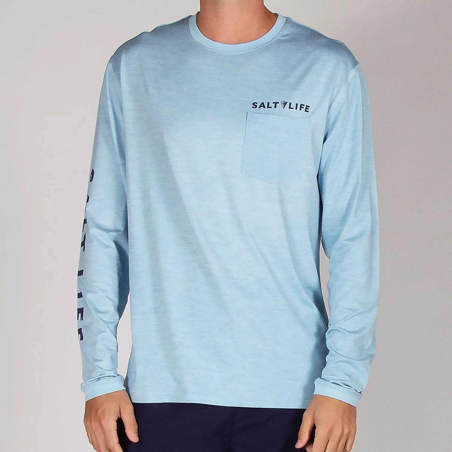 Salt Life Men's Marlin Sinker SLX Long Sleeve Classic Fit Pocket Shirt