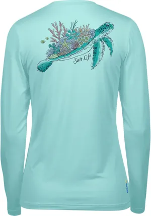Salt Life Men's Turtle Reef Long Sleeve Performance Shirt