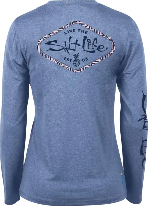 Salt Life Women's Simply Salty Long Sleeve Performance Shirt