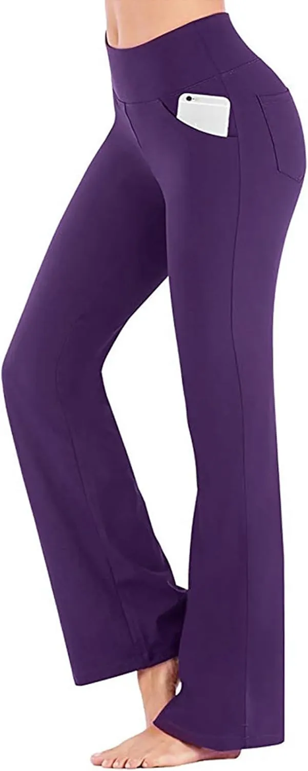 Scrunch Butt Lifting Leggings for Women High Trousers for Yoga Flared Straight Fitness Workout Yoga Leggings for