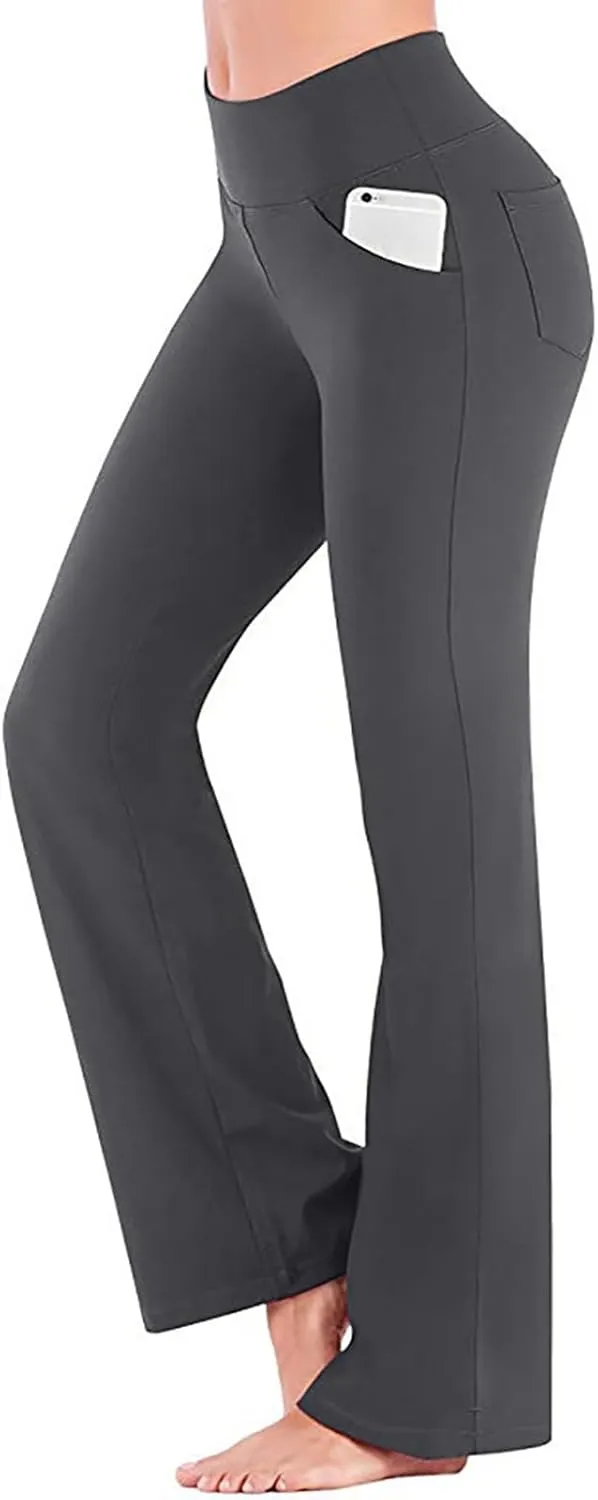 Scrunch Butt Lifting Leggings for Women High Trousers for Yoga Flared Straight Fitness Workout Yoga Leggings for
