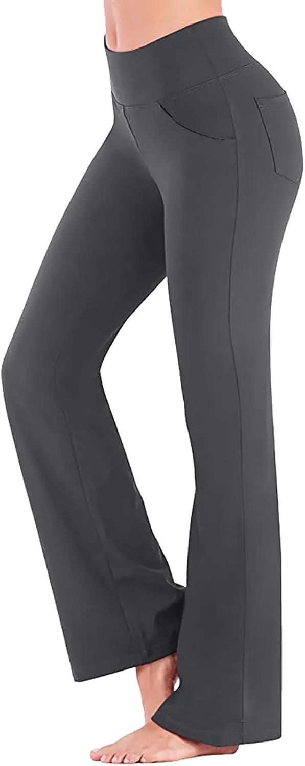Scrunch Butt Lifting Leggings for Women High Trousers for Yoga Flared Straight Fitness Workout Yoga Leggings for