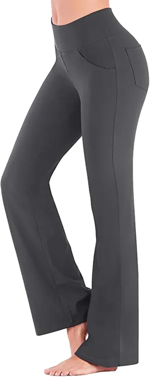 Scrunch Butt Lifting Leggings for Women High Trousers for Yoga Flared Straight Fitness Workout Yoga Leggings for