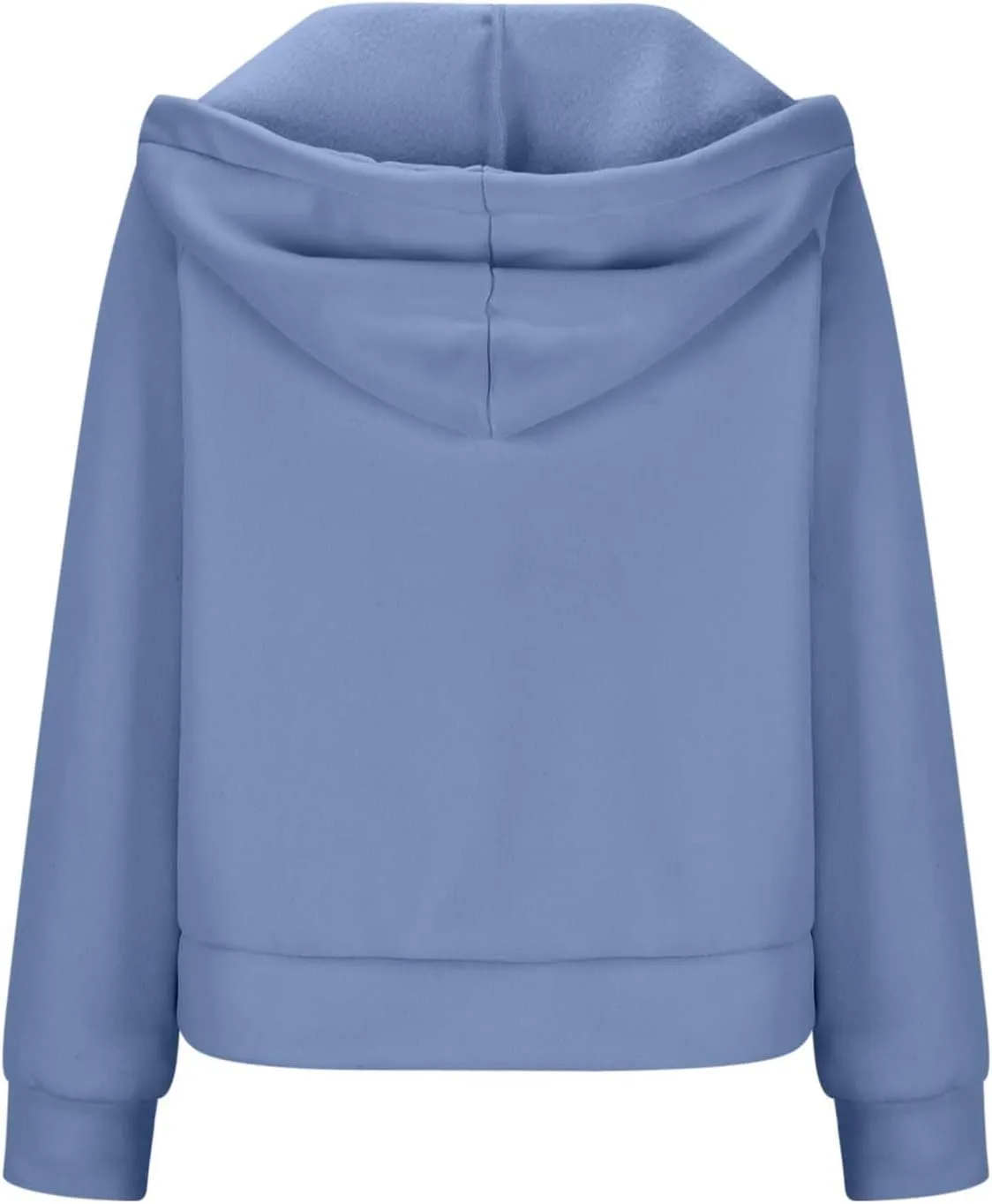 SEAOPEN Half Zip Sweatshirts Women Cropped Hoodies Long Sleeve Drawstring Pullover Top Fall Fleece Jackets with Pocket