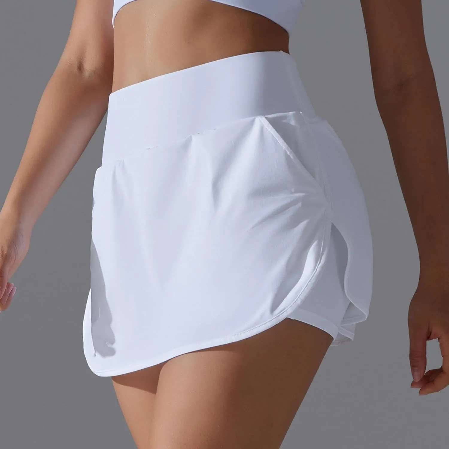 Skorts for Women with Pockets Athletic Golf Shorts Mini Tennis Skorts Comfy Skorts Trendy 2 in 1 Shorts for Running
