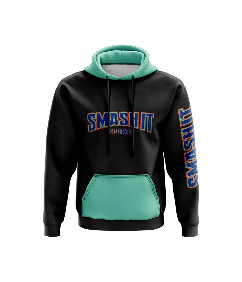 Smash It Sports Fleece Hoodie - Teal/Royal/Orange
