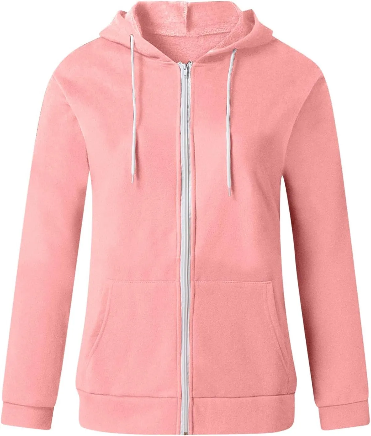 SMIDOW Womens Oversized Zip Up Hoodies Sweatshirt Fall y2k Clothes Teen Girls Casual Lightweight Drawstring Hoodie Jacket