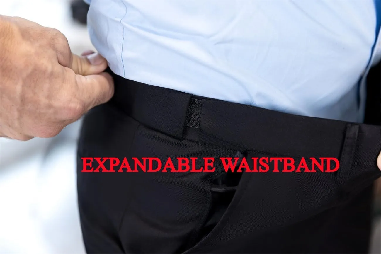 SOLOVEDRESS Mens Dress Pants Classic Slacks Business Trousers Regular Fit Suit Pants for Men
