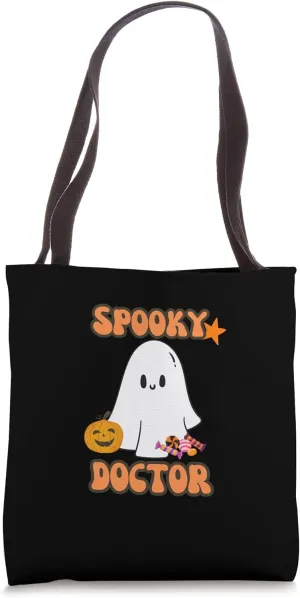 Spooky and cute halloween doctor tee Tote Bag
