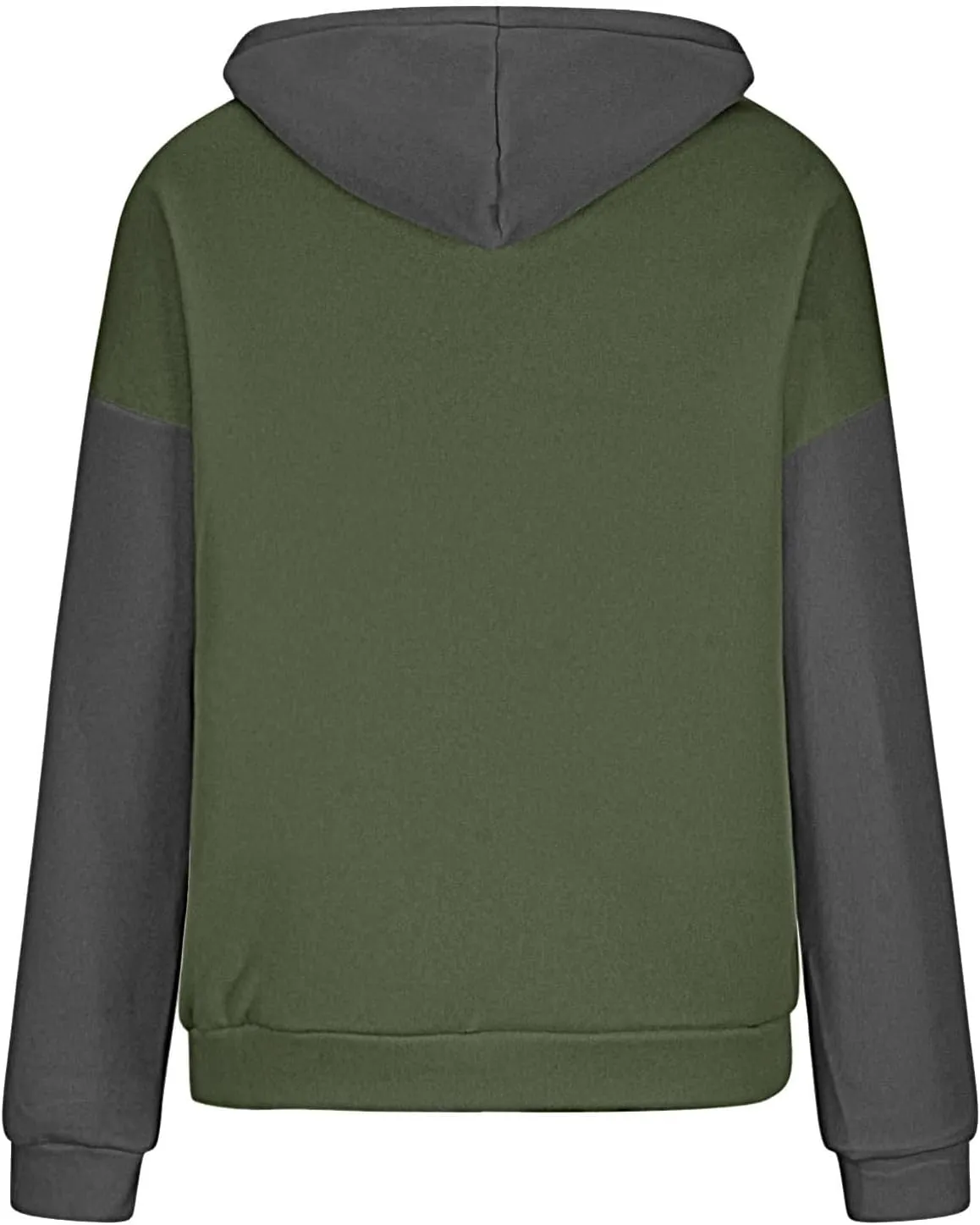 Sweatshirts for Women Oversized Drawstring Color Block Hoodies Spring Trendy Long Sleeve Pullover Tops with Pocket