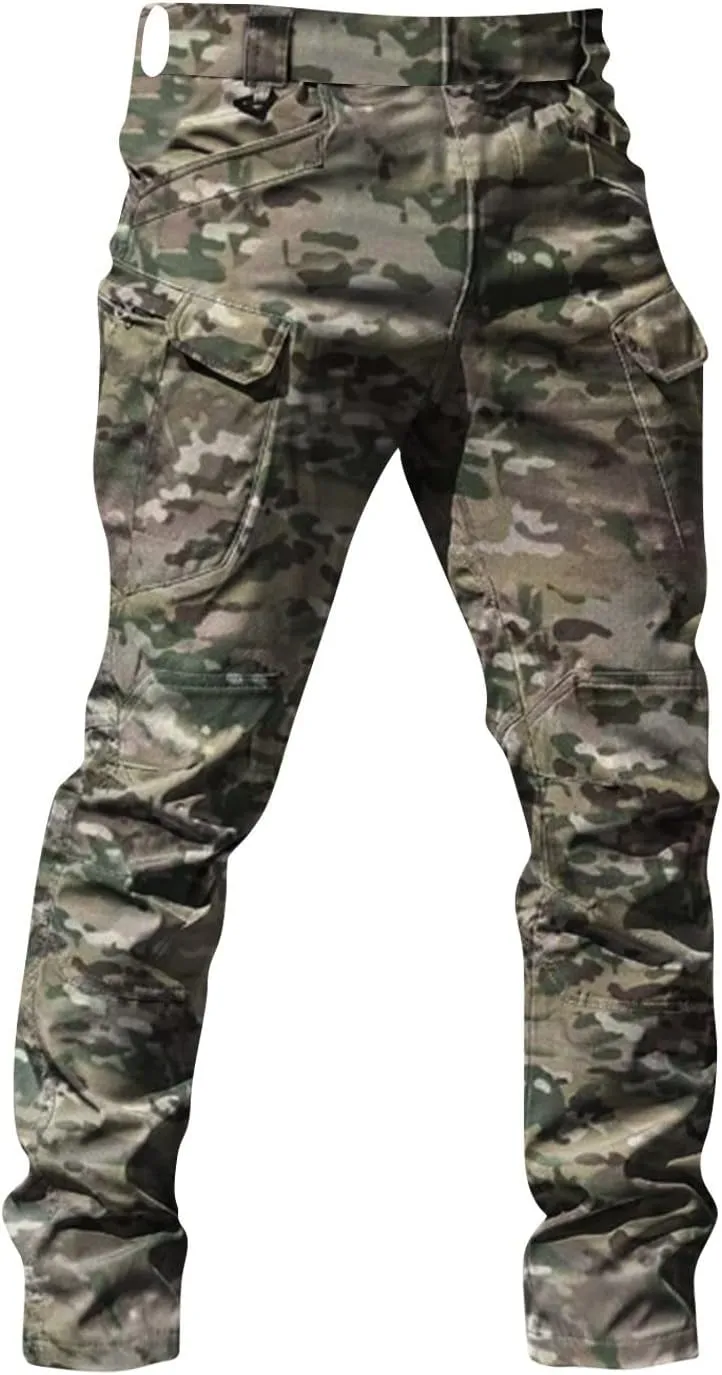 Tactical Pants for Men Water Resistant Hiking Cargo Pants Multi Pockets Stretch Waterproof Quick Dry Work Pants