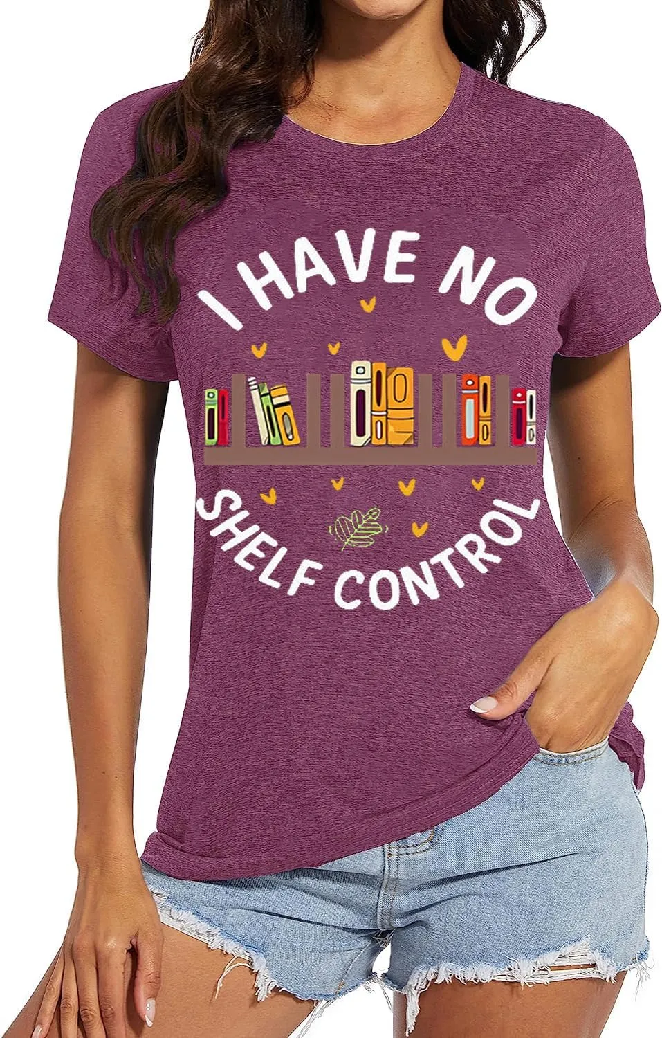 Take A Look Its in A Book T-Shirt Women Cute Book Lover Gift Teacher Shirt Reading Top Funny Letter Print Rainbow Graphic Tee